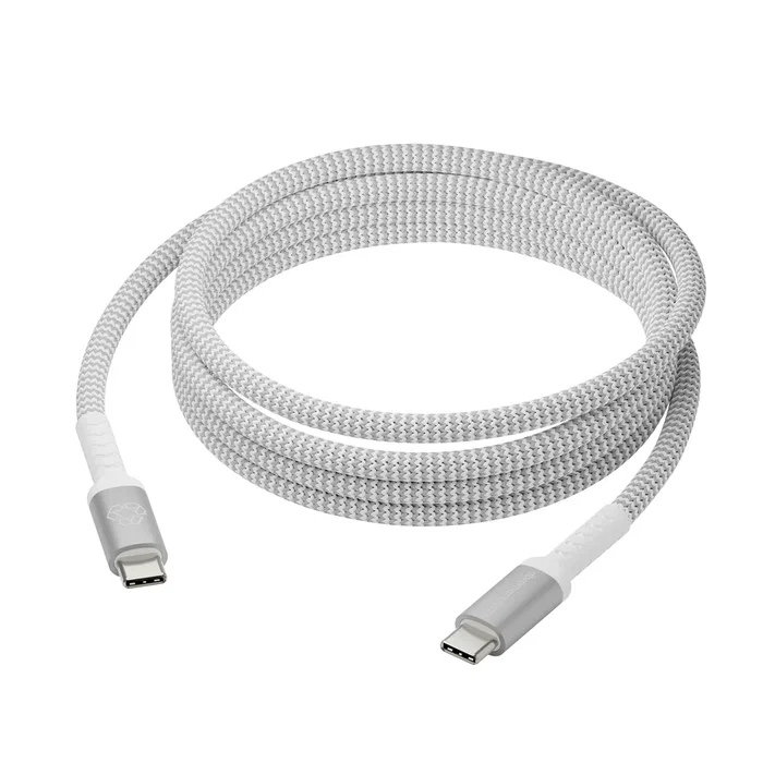 Dbramante1928 CB25CCGR7120 Cable USB-C a USB-C Macho 2.5 m USB 2.0 0.48 Gbit/s Blanco - Cable de Carga y Datos con Soporte de 100W Dbramante1928 CB25CCGR7120 Cable USB-C a USB-C Macho 2.5 m USB 2.0 0.48 Gbit/s Blanco - Cable de Carga y Datos con Soporte de 100W