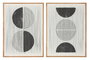 DKD Home Decor Cuadro Algodón Abeto 60x3x80 Moderno Surtido de 2