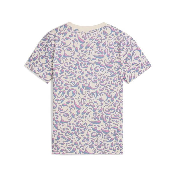 Camiseta de Manga Corta Infantil Puma Tweenerverse Aop Beige L