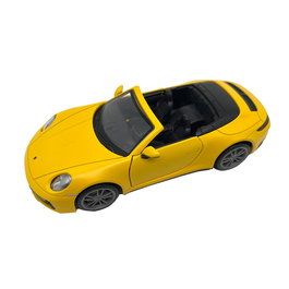 Tachan Porsche 911 Carrera Cabriolet Pullback Coche a Escala 1:32 Amarillo