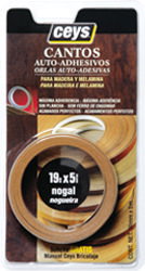 CEYS Canto Autoadhesivo Nogal 5 m x 19 mm