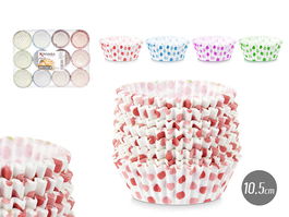 Kinvara Set 150 Moldes Papel Puntos 10,5cm Surtidos Coloridos (Set de 48)