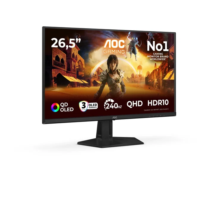 AOC Q27G41ZDF Gaming Monitor QD-OLED 26,5 pulgadas QHD 240Hz