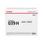 Canon Cartucho de tóner CRG 039H Negro