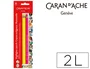Lapices Fluorescente Caran D'Ache Linea Escolar Maxi Fsc Blister 1 Amarillo Y 1 Rosa