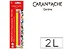 Lapices Fluorescente Caran D'Ache Linea Escolar Maxi Fsc Blister 1 Amarillo Y 1 Rosa