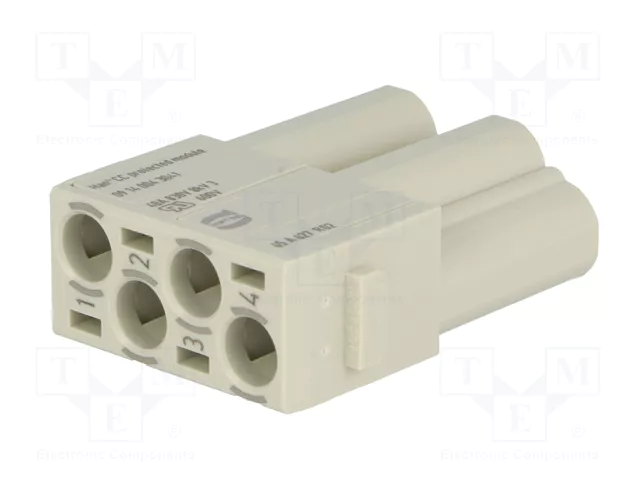HARTING Han-Modular® Módulo Macho Han® C con 4 Pines HARTING Han-Modular® Módulo Macho Han® C con 4 Pines
