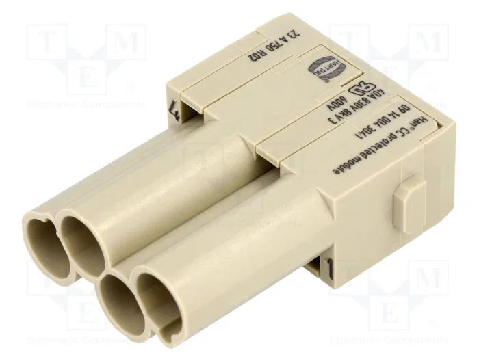 HARTING Han-Modular® Módulo Macho Han® C con 4 Pines HARTING Han-Modular® Módulo Macho Han® C con 4 Pines