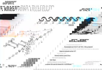Elbe SP-1742-A Soporte Pared Articulado 17'-42' Máx. 15kg Incl. 10º Giro 90º