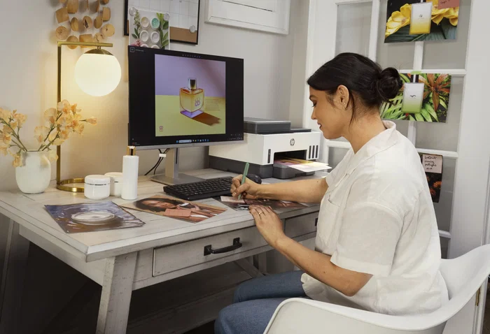 HP Smart Tank 7305 Multifunción A4 Inyección de Tinta Térmica, Impresora All-in-One con Wi-Fi, Doble Cara, Alimentador Automático de 35 hojas, 15 ppm Negro, 4800 x 1200 DPI, Gris