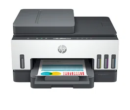 HP Smart Tank 7305 Multifunción A4 Inyección de Tinta Térmica, Impresora All-in-One con Wi-Fi, Doble Cara, Alimentador Automático de 35 hojas, 15 ppm Negro, 4800 x 1200 DPI, Gris