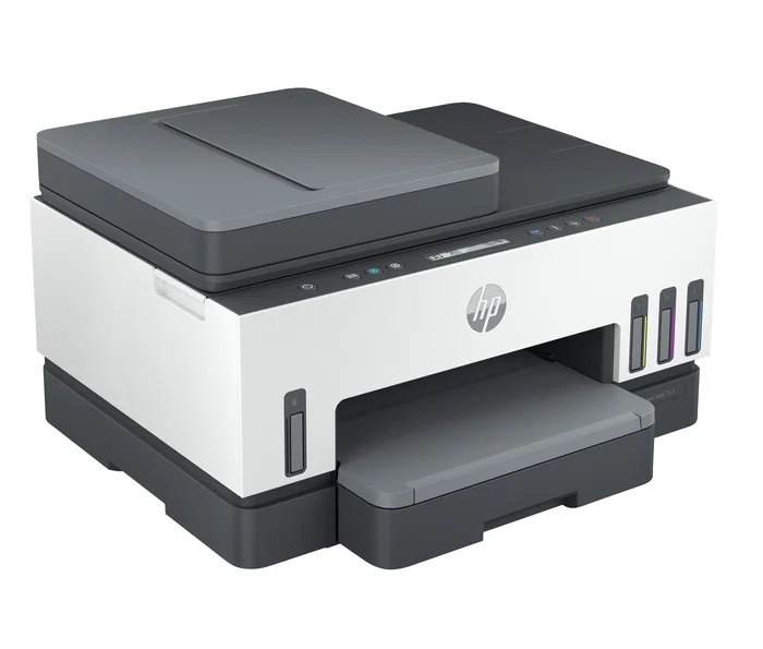 HP Smart Tank 7305 Multifunción A4 Inyección de Tinta Térmica, Impresora All-in-One con Wi-Fi, Doble Cara, Alimentador Automático de 35 hojas, 15 ppm Negro, 4800 x 1200 DPI, Gris