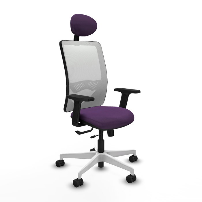 PIQUERAS Y CRESPO Silla de oficina Zulema Morado y Blanco PIQUERAS Y CRESPO Silla de oficina Zulema Morado y Blanco