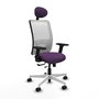 PIQUERAS Y CRESPO Silla de oficina Zulema Morado y Blanco