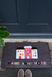 Conceptum Felpudo de PVC Antideslizante para Puerta de Entrada, Lavable, 40x60 cm