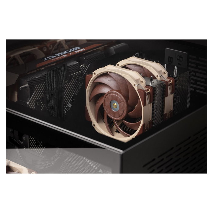 Noctua NF-A12x25r PWM - Ventilador para PC 120mm, Flujo Aire 102.1 m³/h, 2000 RPM, SSO2 Bearing, 4 Pines, Beige/Marrón