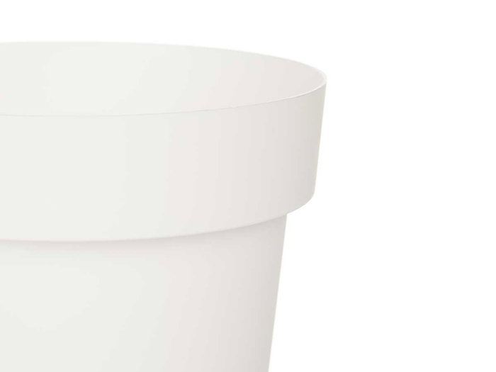Ibergarden Maceta de Plástico Blanca 16 cm Diámetro (Set de 12)