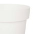 Ibergarden Maceta de Plástico Blanca 16 cm Diámetro (Set de 12)