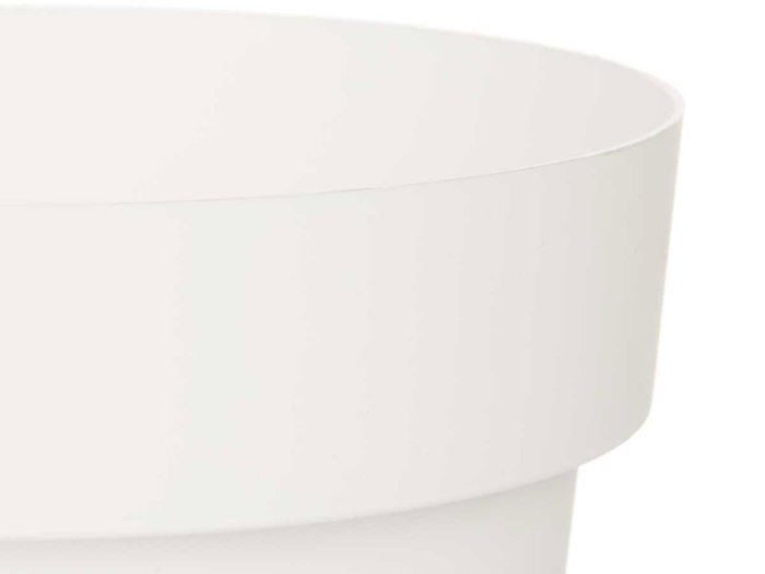 Ibergarden Maceta de Plástico Blanca 16 cm Diámetro (Set de 12)