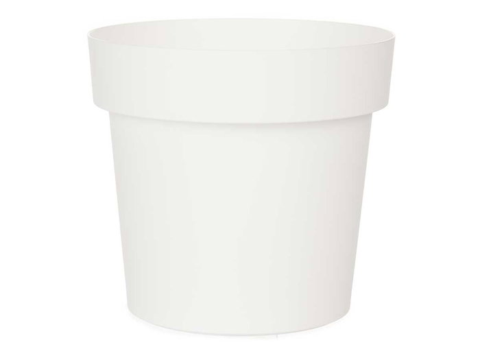 Ibergarden Maceta de Plástico Blanca 16 cm Diámetro (Set de 12)