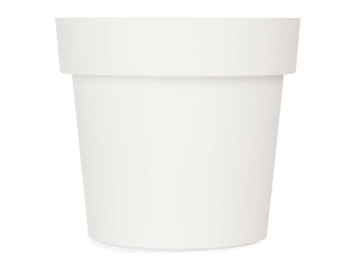 Ibergarden Maceta de Plástico Blanca 16 cm Diámetro (Set de 12)