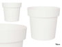 Ibergarden Maceta de Plástico Blanca 16 cm Diámetro (Set de 12)