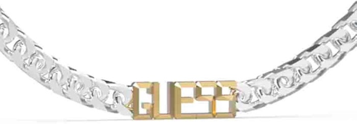 Guess JUMN03204JWYGSTT-U Collar Vegas Gris 45cm