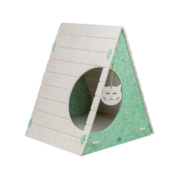 Cueva para gato Trixie Lucy Verde Arena 46 x 50 x 38 cm Tipi