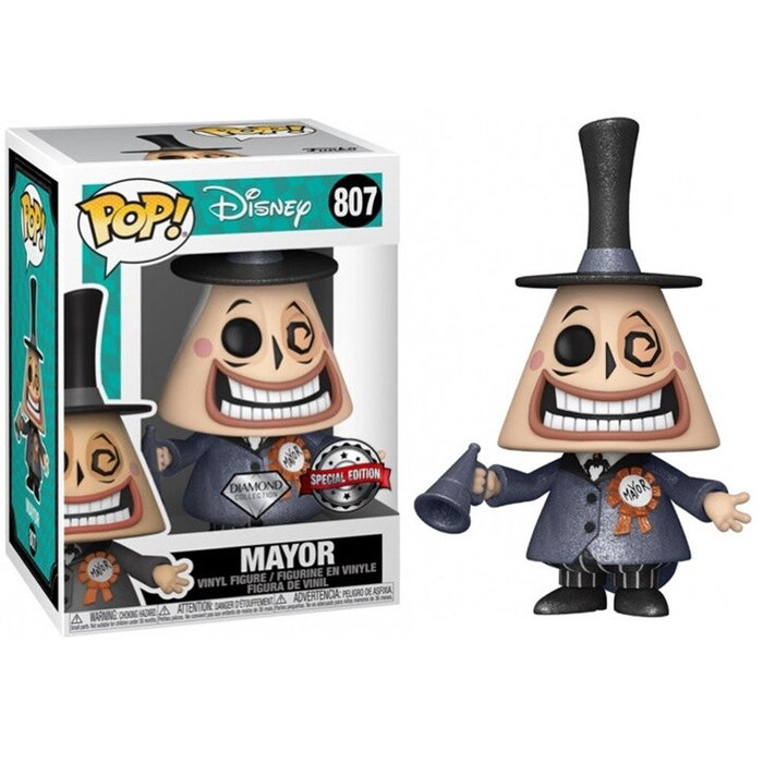 Funko Figura POP Disney Pesadilla Antes de Navidad Mayor Exclusive Vinilo 9cm Caja Regalo