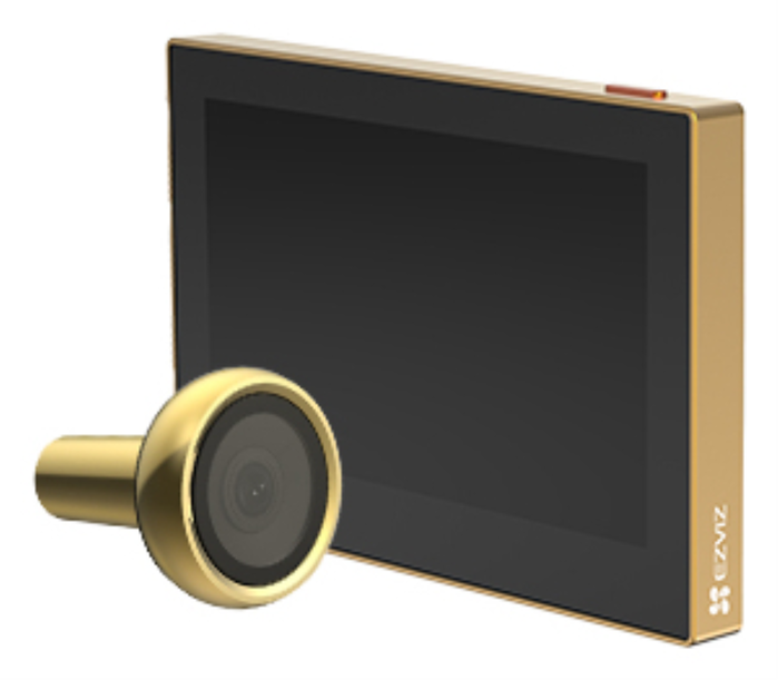Ezviz HP2 Mirilla Conectada Negro y Oro Ezviz HP2 Mirilla Conectada Negro y Oro