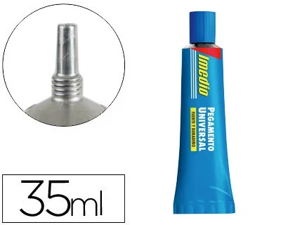 Imedio Pegamento Universal Transparente Banda Azul 35 ml Imedio Pegamento Universal Transparente Banda Azul 35 ml