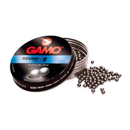 Gamo Bola Round Fun Training Calibre 5,5 mm (.22) 0,99 g (15,26 gr) - 250 Unidades para Dianas Metálicas