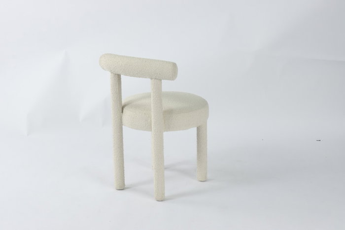 DKD Home Decor Silla Arce Poliéster Boucle Crudo