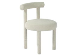 DKD Home Decor Silla Arce Poliéster Boucle Crudo