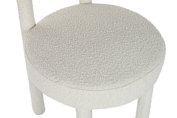 DKD Home Decor Silla Arce Poliéster Boucle Crudo