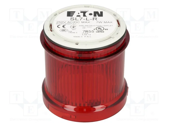 EATON ELECTRIC SL7-L-R Señalizador Luminoso Rojo 0-250V DC EATON ELECTRIC SL7-L-R Señalizador Luminoso Rojo 0-250V DC