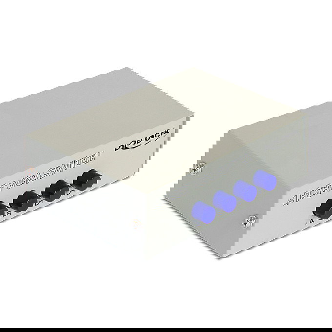 DeLOCK Switch Manual Bidireccional 4 Puertos VGA 87635 para Video, Resolucion 1920 x 1440, Conexiones 4x VGA Entrada / 1x VGA Salida, Metal, Beige DeLOCK Switch Manual Bidireccional 4 Puertos VGA 87635 para Video, Resolucion 1920 x 1440, Conexiones 4x VGA Entrada / 1x VGA Salida, Metal, Beige