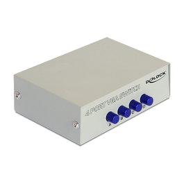 DeLOCK 87635 Conmutador VGA manual bidireccional de 4 puertos