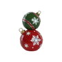 DKD Home Decor Figura LED de Resina Rojo y Verde 25,5x24x42 cm