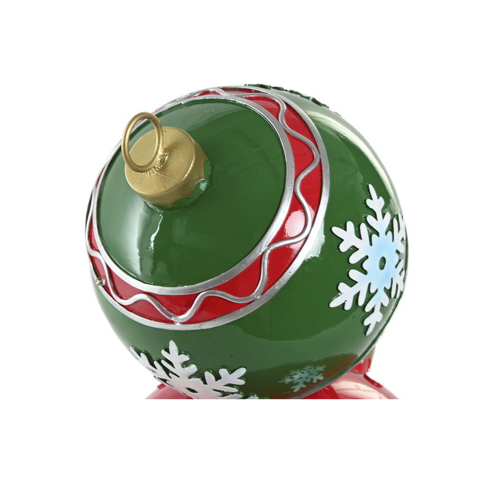 DKD Home Decor Figura LED de Resina Rojo y Verde 25,5x24x42 cm