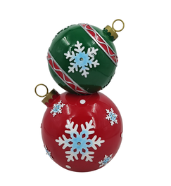 DKD Home Decor Figura LED de Resina Rojo y Verde 25,5x24x42 cm