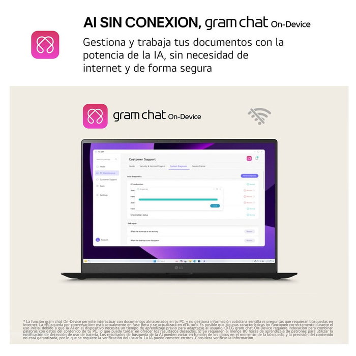 LG Gram 16ZD90T-G.AX88B Portátil 16WQXGA Intel Core Ultra 7 32GB RAM 1TB SSD Negro