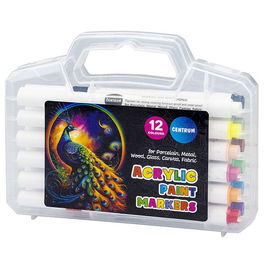 Rotulador Acrilico Centrum Estuche Maletin De 12