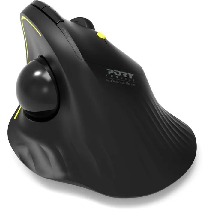 Port Designs Ratón Inalámbrico TRACKBALL ERGO 900719 - Bluetooth/2.4 GHz Recargable Negro