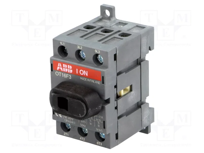 ABB OT Interruptor de aislamiento de 3 polos y 16A ABB OT Interruptor de aislamiento de 3 polos y 16A