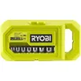 Ryobi RYO4892210225207 Llave de carraca de 90 dientes (4° recuperación), 8 vasos (8-15 mm) y adaptador 1/4" -> 3/8"