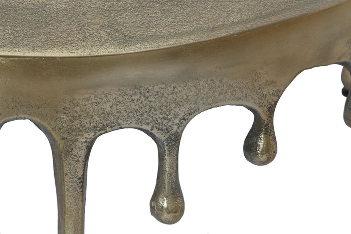 DKD Home Decor Mesa Centro Drops 23 Dorado 75 x 75 x 40 cm