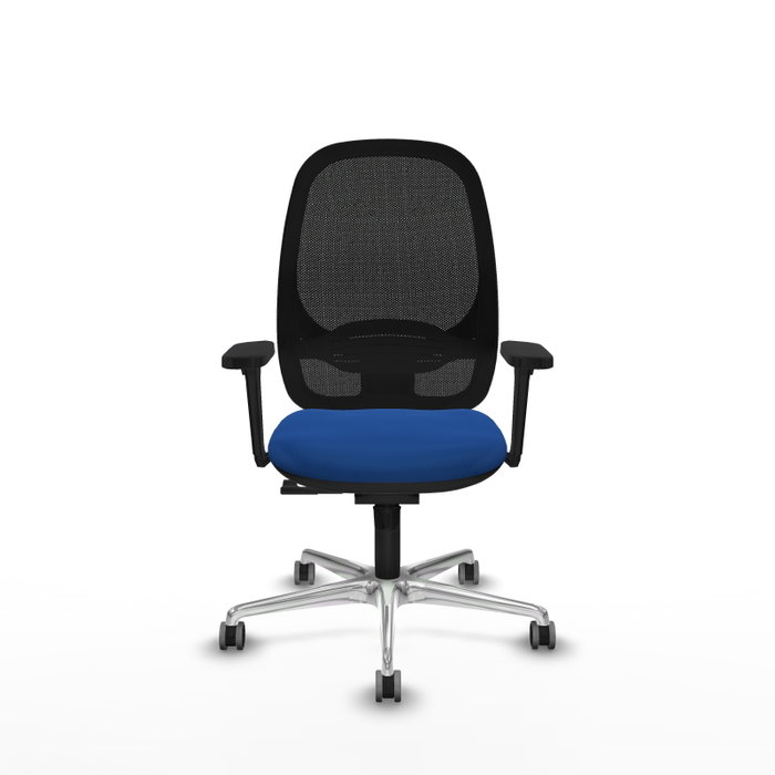 PIQUERAS Y CRESPO Silla de oficina Cilanco con mecanismo Sincro Azul y Negro