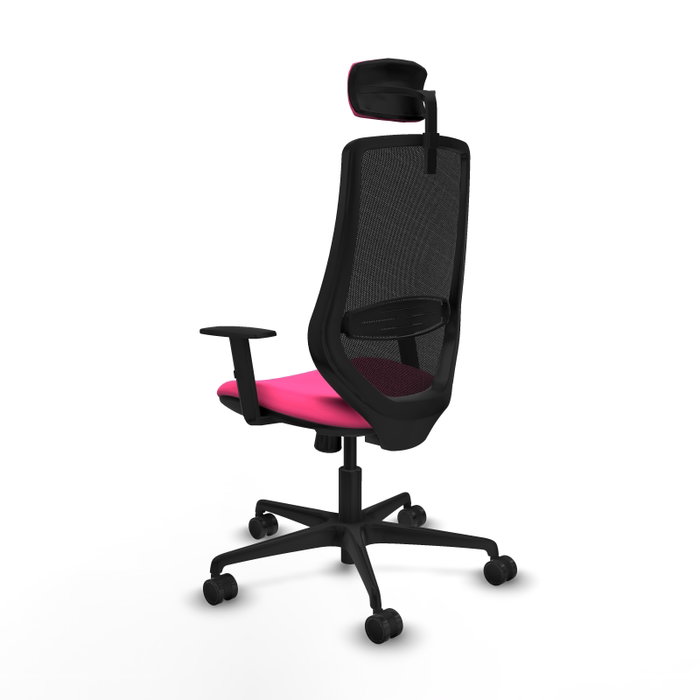 PIQUERAS Y CRESPO Silla de oficina Mardos con mecanismo Sincro, Rosa y Negro PIQUERAS Y CRESPO Silla de oficina Mardos con mecanismo Sincro, Rosa y Negro