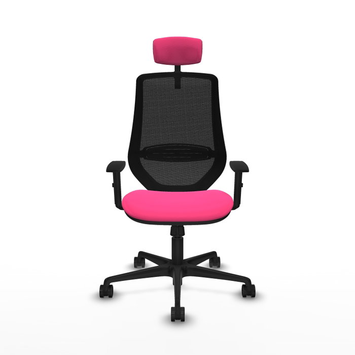 PIQUERAS Y CRESPO Silla de oficina Mardos con mecanismo Sincro, Rosa y Negro PIQUERAS Y CRESPO Silla de oficina Mardos con mecanismo Sincro, Rosa y Negro